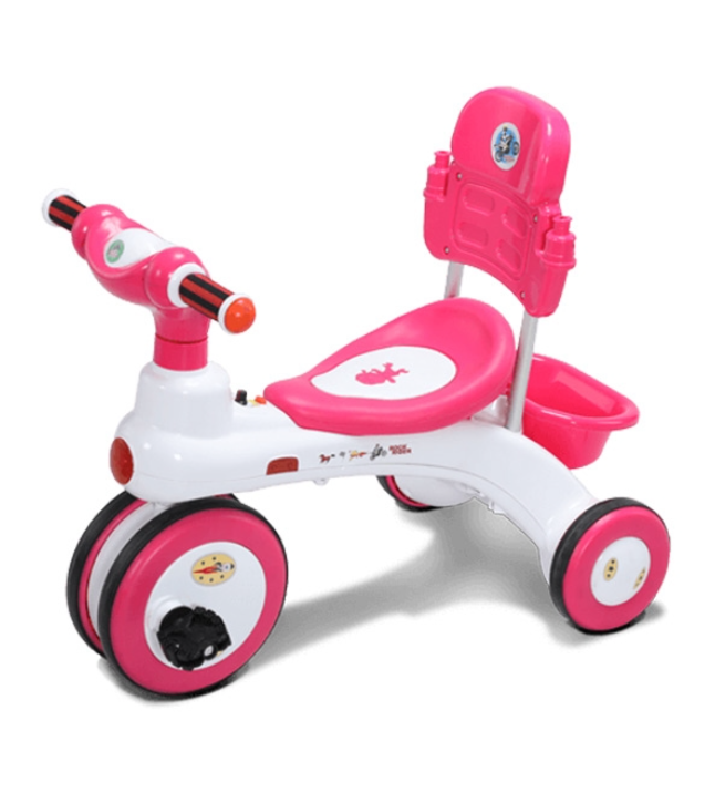Rock Rider With Backrest 3Y Pink